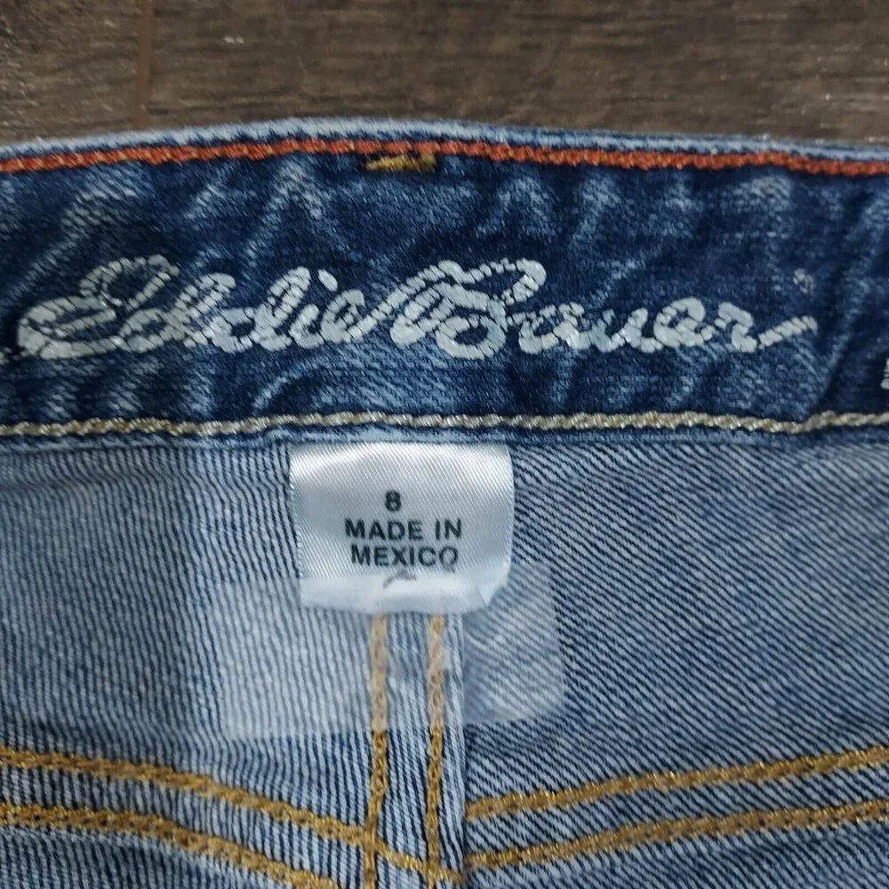 Eddie Bauer Slightly Curvy Bootcut Jeans Blue Size 8 - Picture 8 of 11